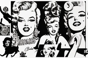 barbie marylin monroe tattoo idea