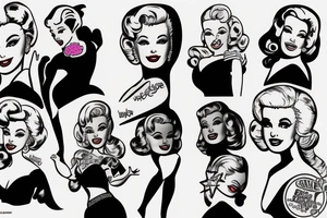 barbie marylin monroe tattoo idea