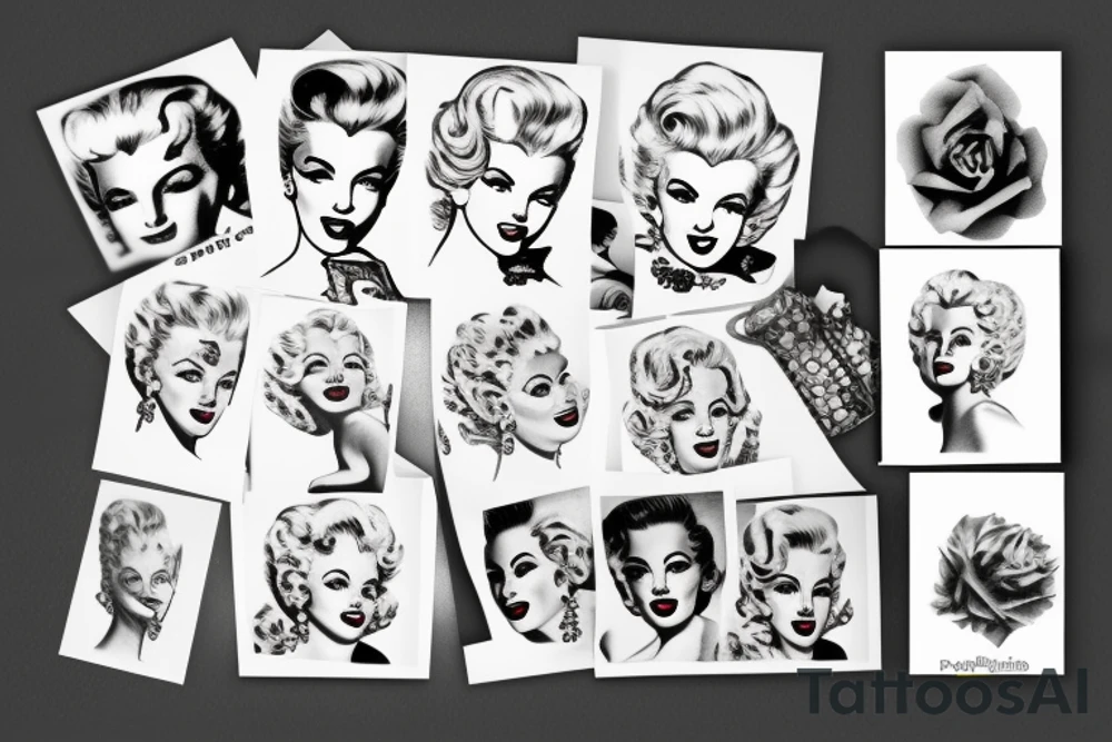 marylin monroe tattoo idea