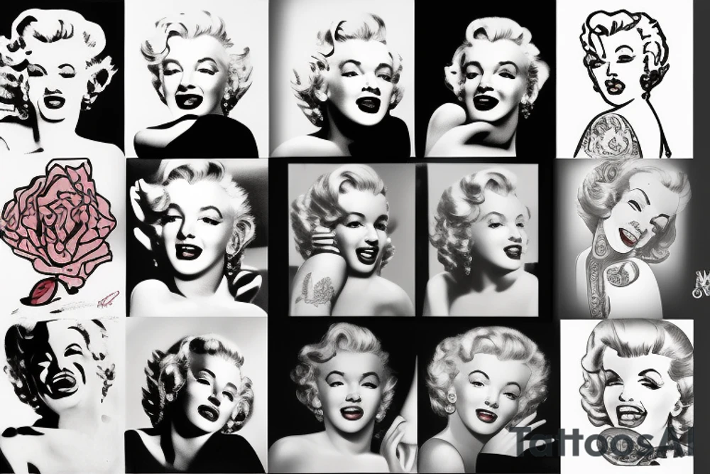 marylin monroe tattoo idea