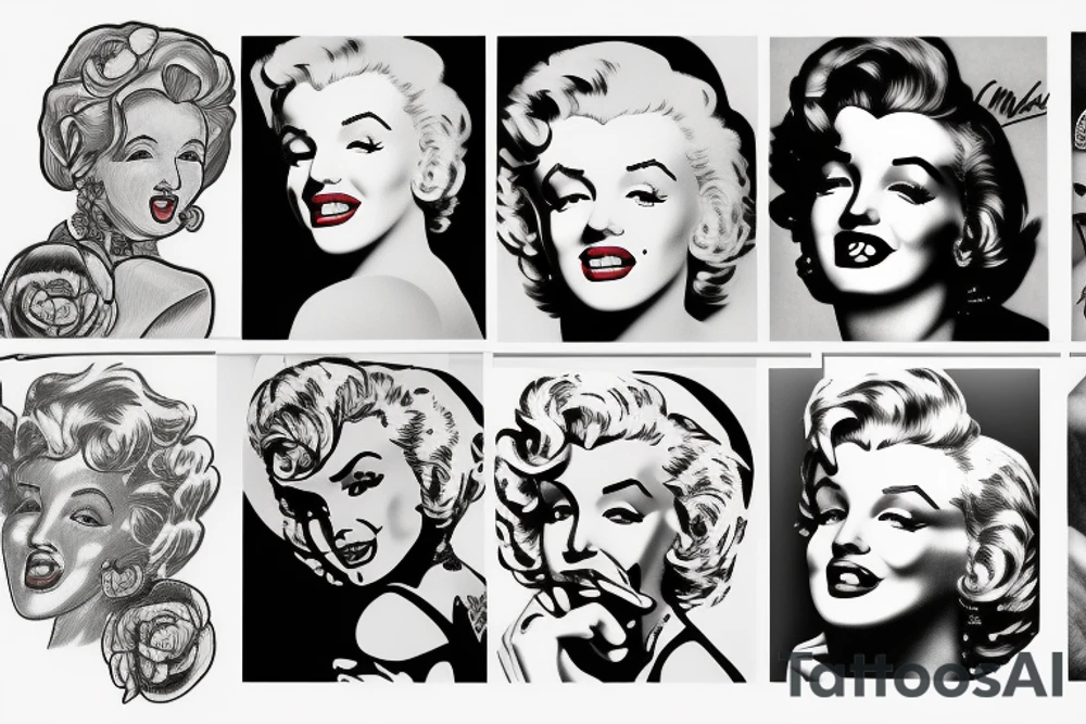 marylin monroe tattoo idea