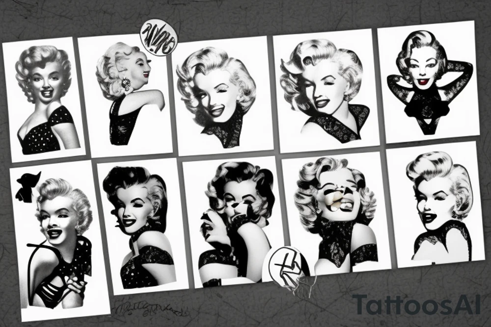 marylin monroe tattoo idea