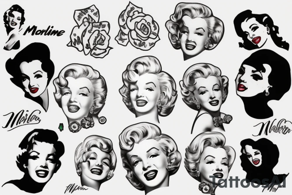 marylin monroe tattoo idea