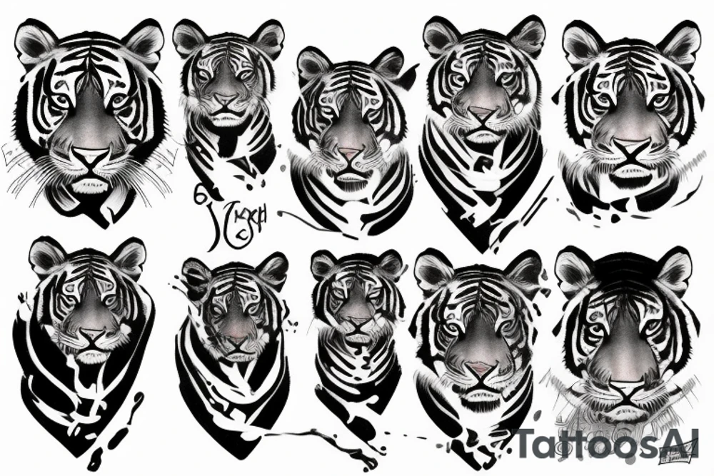 tiger tattoo idea