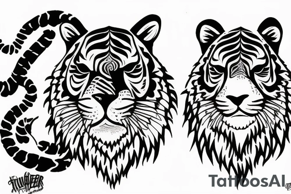 tiger tattoo idea