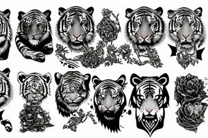 tiger girl tattoo idea