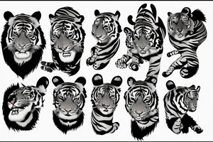 tigergirl tattoo idea