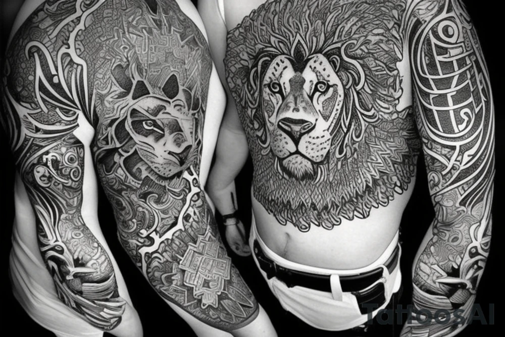 lion strenght tattoo idea
