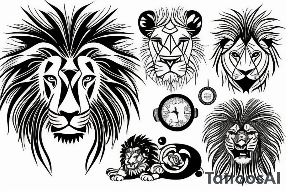 lion strenght tattoo idea