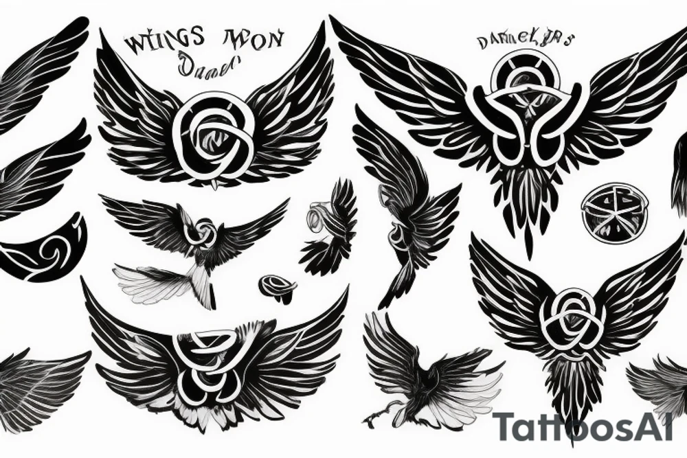 wings tattoo idea