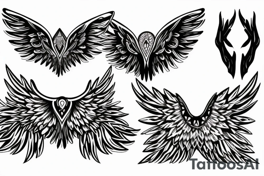 wings tattoo idea