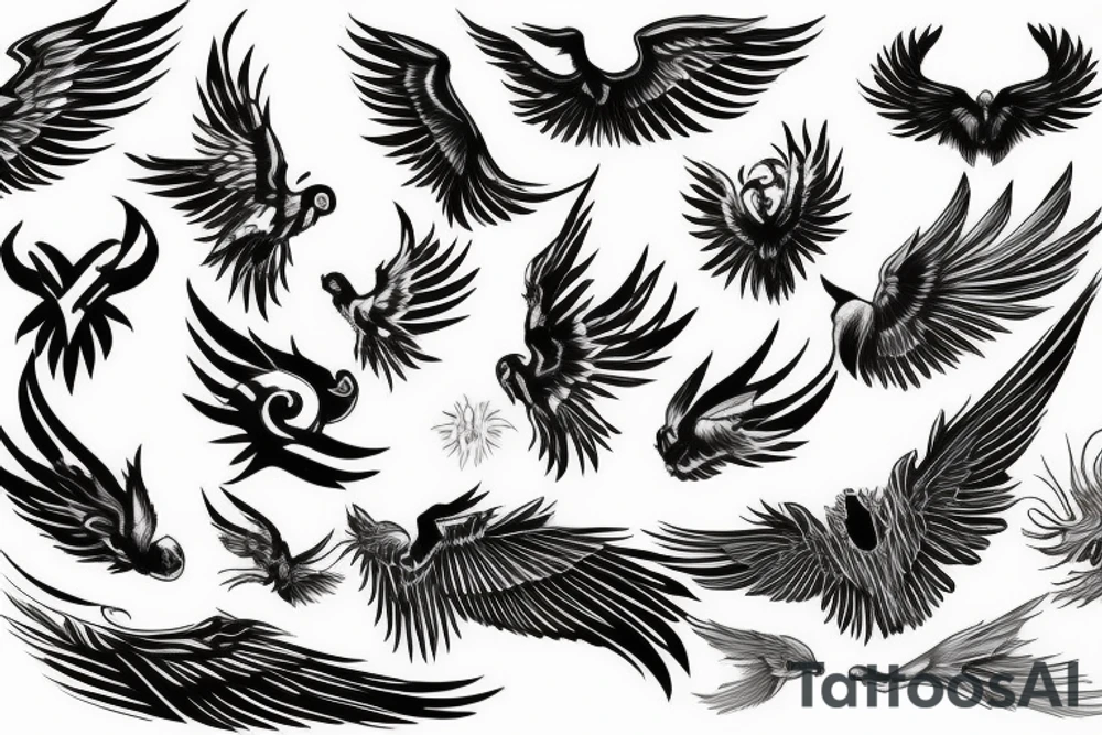 wings (impressive) tattoo idea