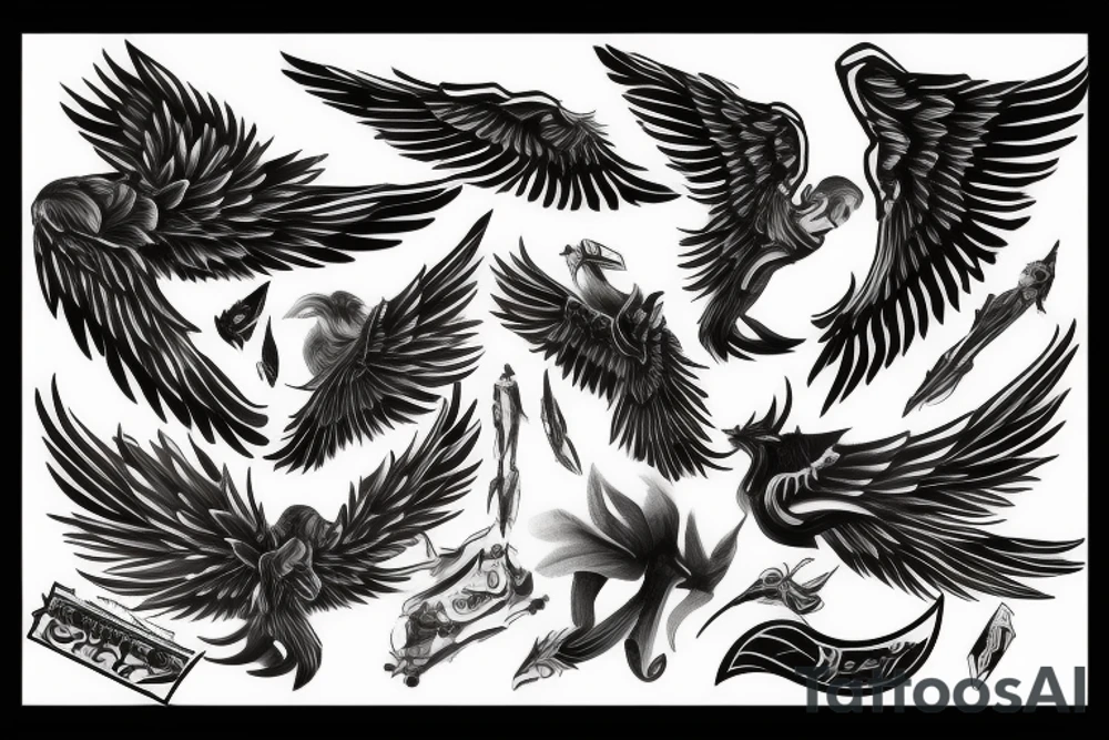 wings (impressive) tattoo idea