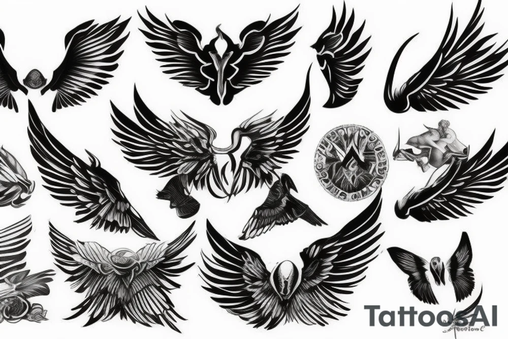 wings (impressive) tattoo idea
