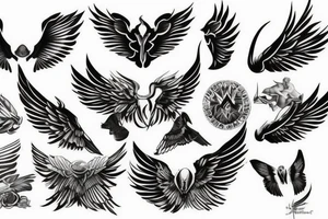 wings (impressive) tattoo idea