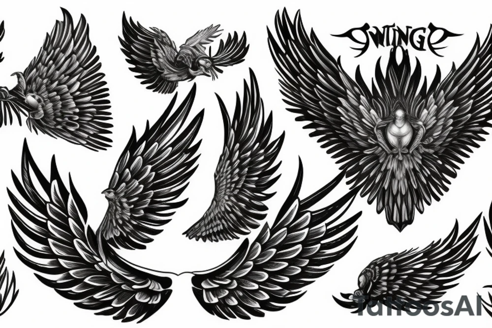 wings (impressive) tattoo idea