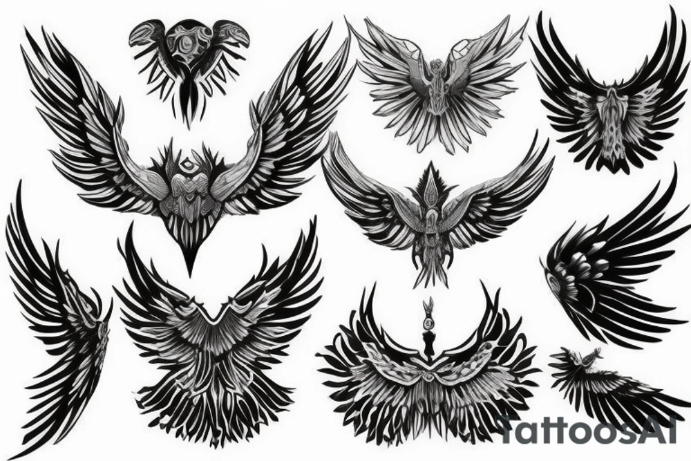 wings (impressive) tattoo idea