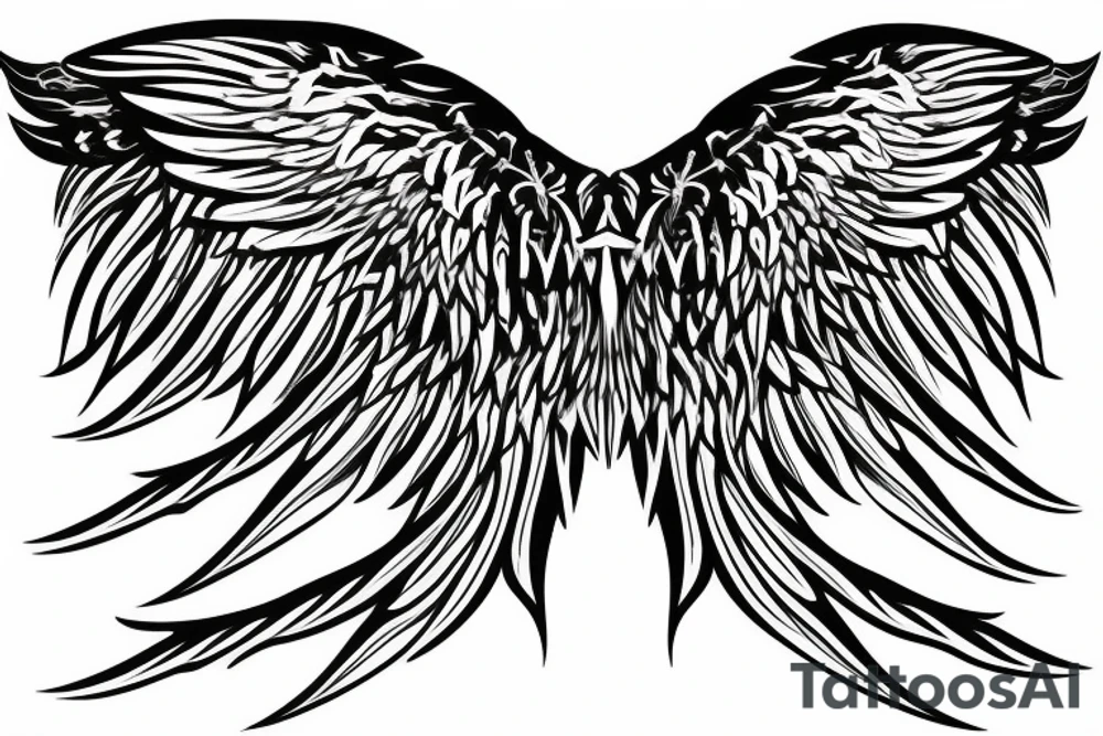 wings (impressive) tattoo idea