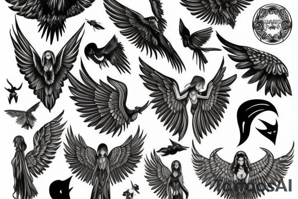 wings (impressive) tattoo idea