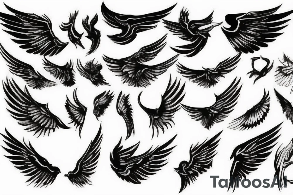 wings (impressive) tattoo idea