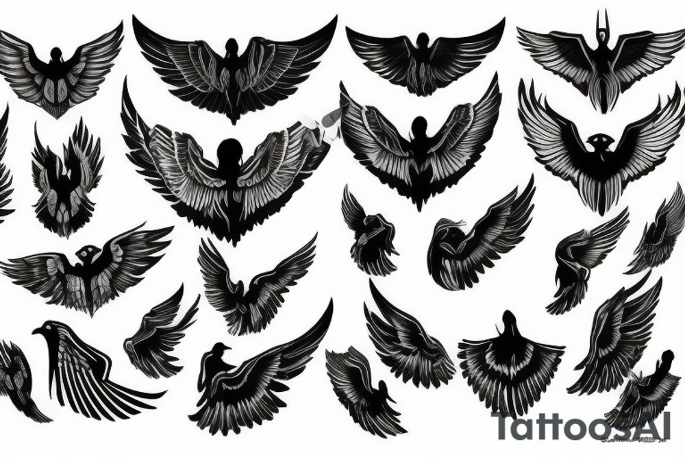 wings (impressive) tattoo idea