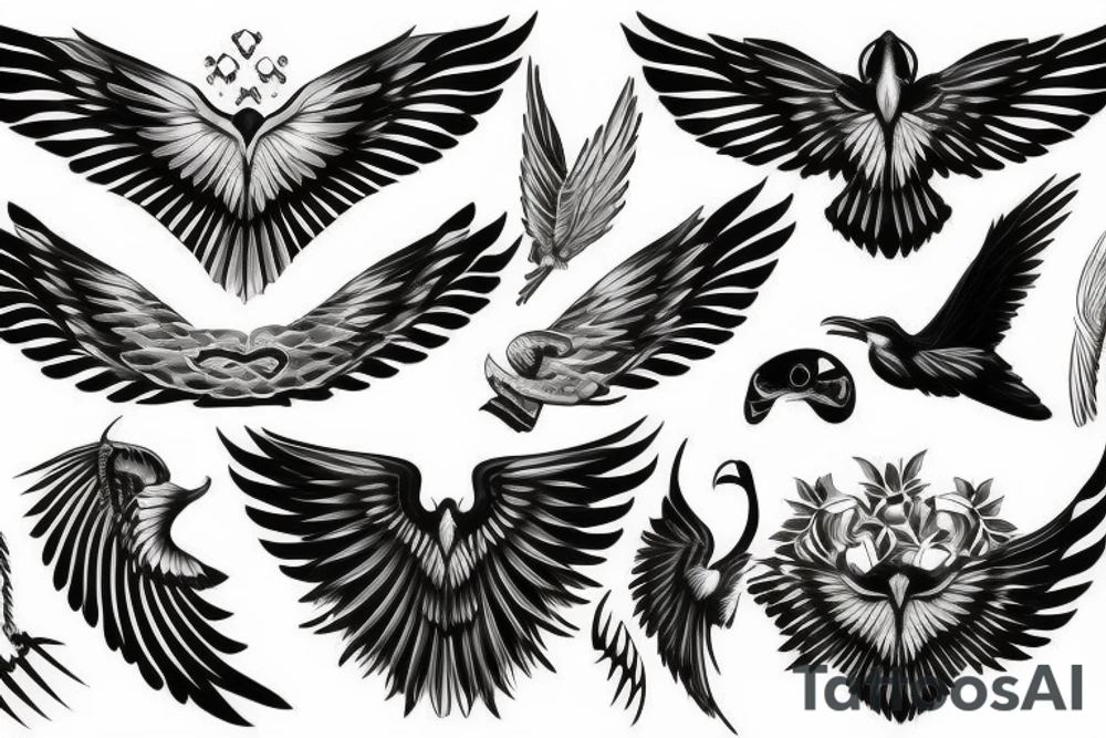 wings (impressive) tattoo idea
