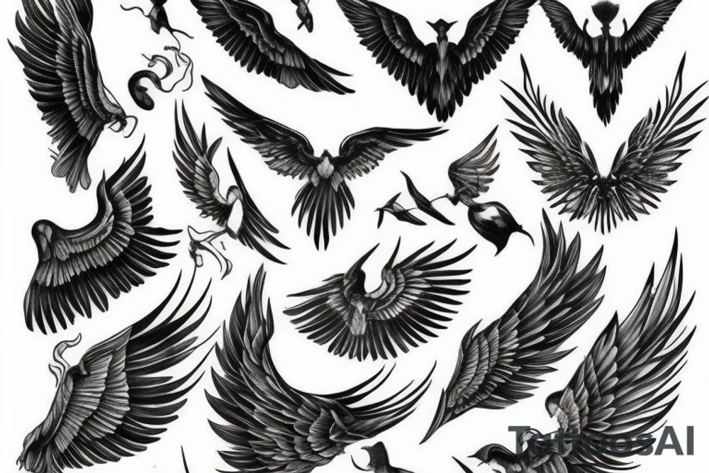 wings (impressive) tattoo idea