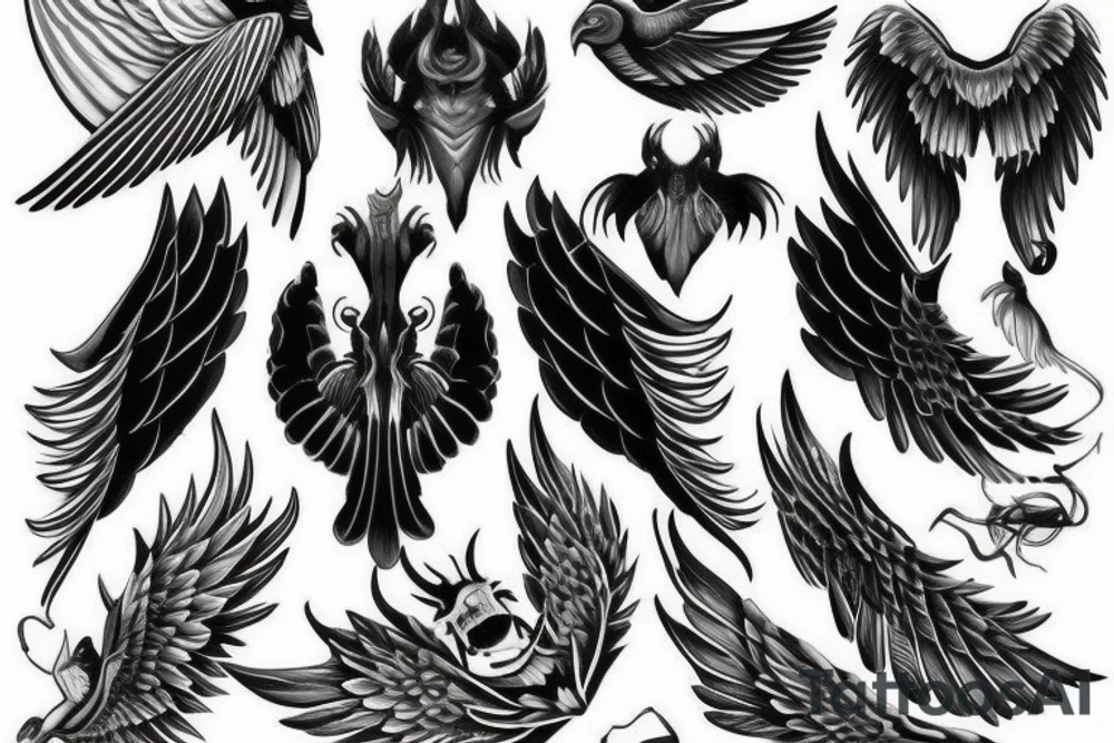wings (impressive) tattoo idea
