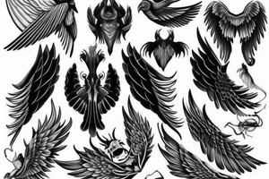 wings (impressive) tattoo idea