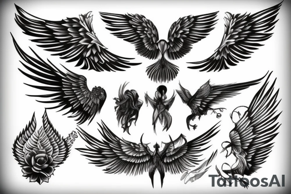 wings (impressive) tattoo idea