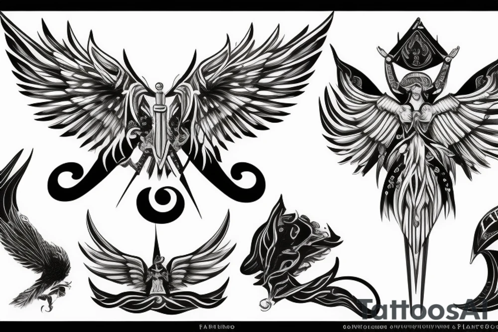 seraphimblade tattoo idea