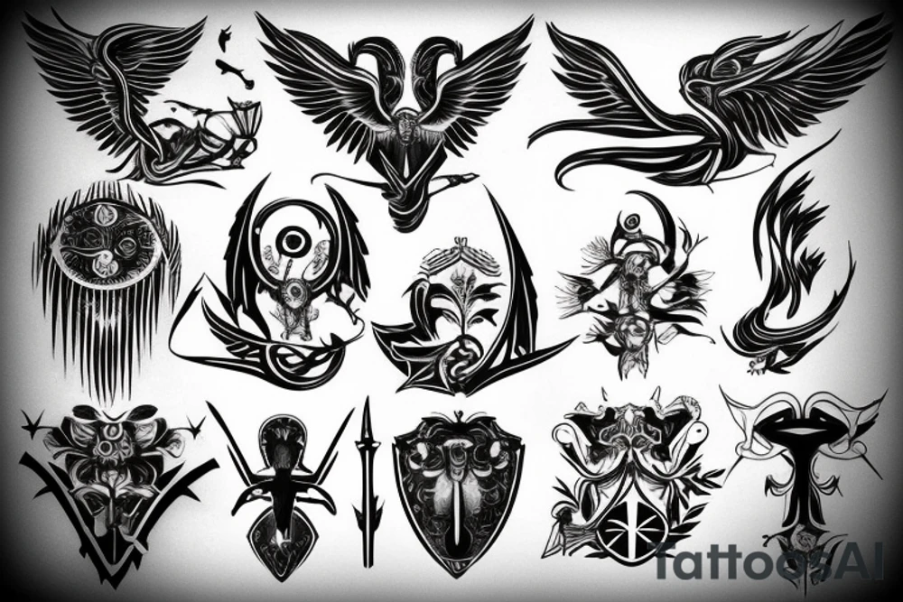 seraphimblade tattoo idea