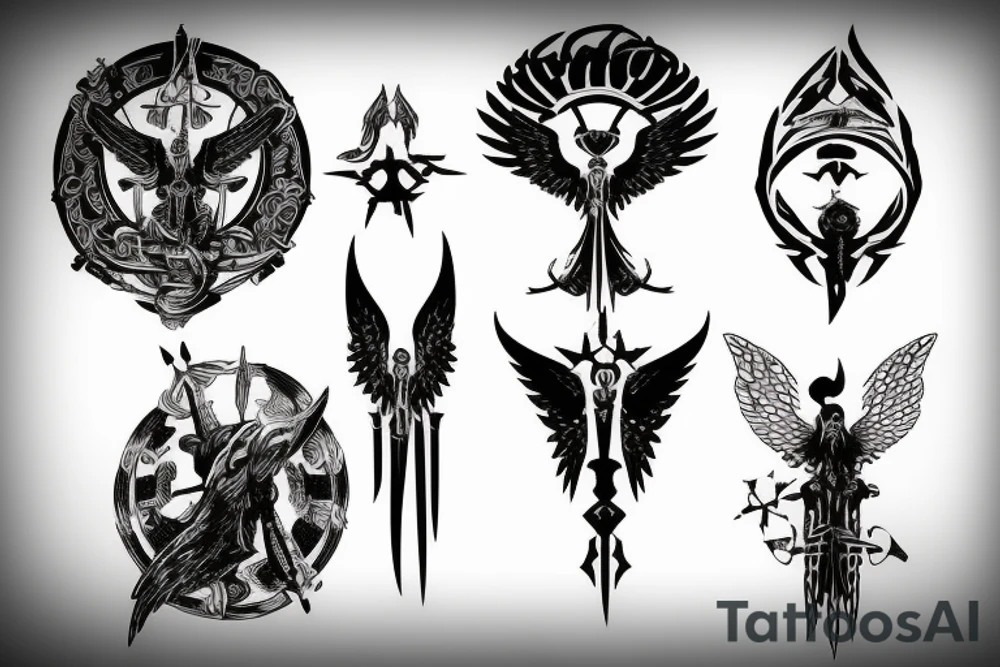 seraphimblade tattoo idea