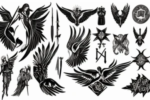 seraphimblade tattoo idea
