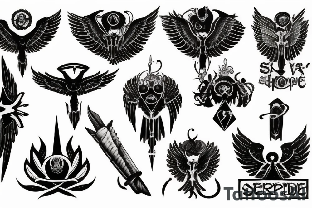 seraphimblade tattoo idea