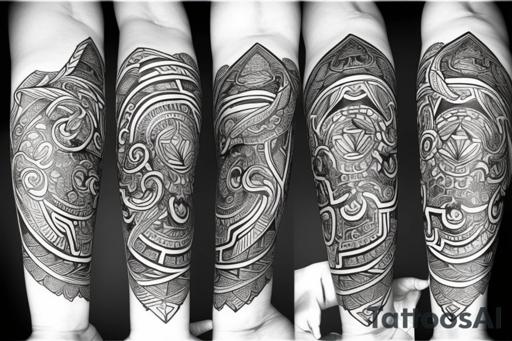 seraphimblade symmetrical tattoo idea