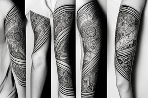 seraphimblade symmetrical tattoo idea