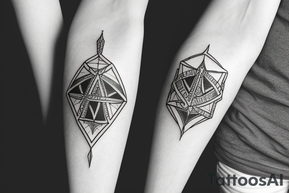 seraphimblade symmetrical tattoo idea