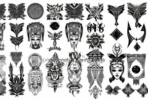 seraphimblade symmetrical tattoo idea
