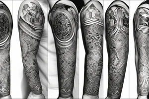 seraphimblade symmetrical tattoo idea