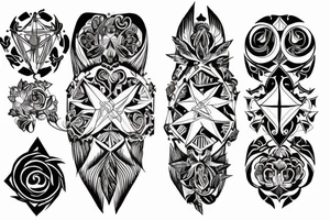 seraphimblade symmetrical tattoo idea