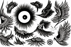 seraphimbladeeye symmetrical tattoo idea