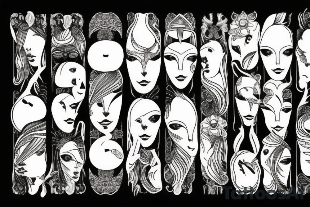 seraphimbladeeye symmetrical tattoo idea