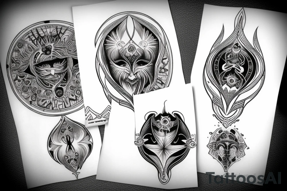 seraphimeye symmetrical tattoo idea