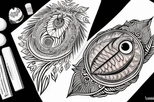 seraphimeye symmetrical tattoo idea