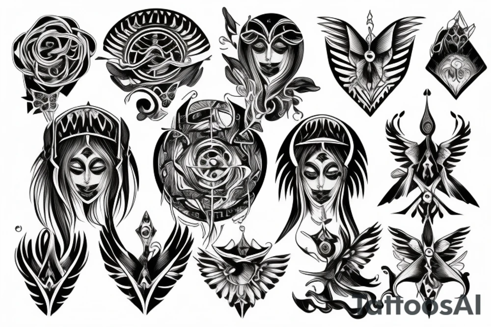 seraphimeye symmetrical tattoo idea