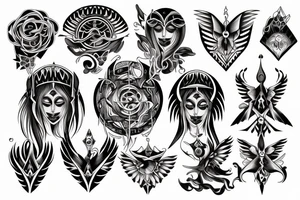 seraphimeye symmetrical tattoo idea