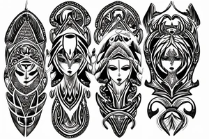 seraphimeye symmetrical tattoo idea
