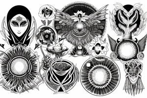 seraphimeye symmetrical tattoo idea