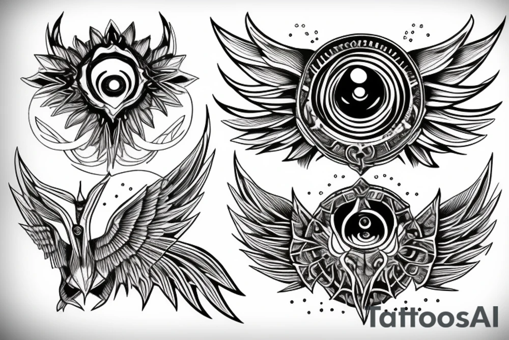 seraphimeye symmetrical tattoo idea
